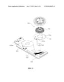 STRUCTURE INCLUDING SPINDLE MOTOR AND PRINTED CIRCUIT BOARD diagram and image