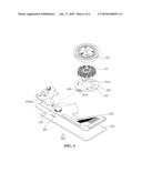 STRUCTURE INCLUDING SPINDLE MOTOR AND PRINTED CIRCUIT BOARD diagram and image