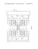 Asynchronous AC induction electrical machines in cross-interlockingly parallel connection diagram and image