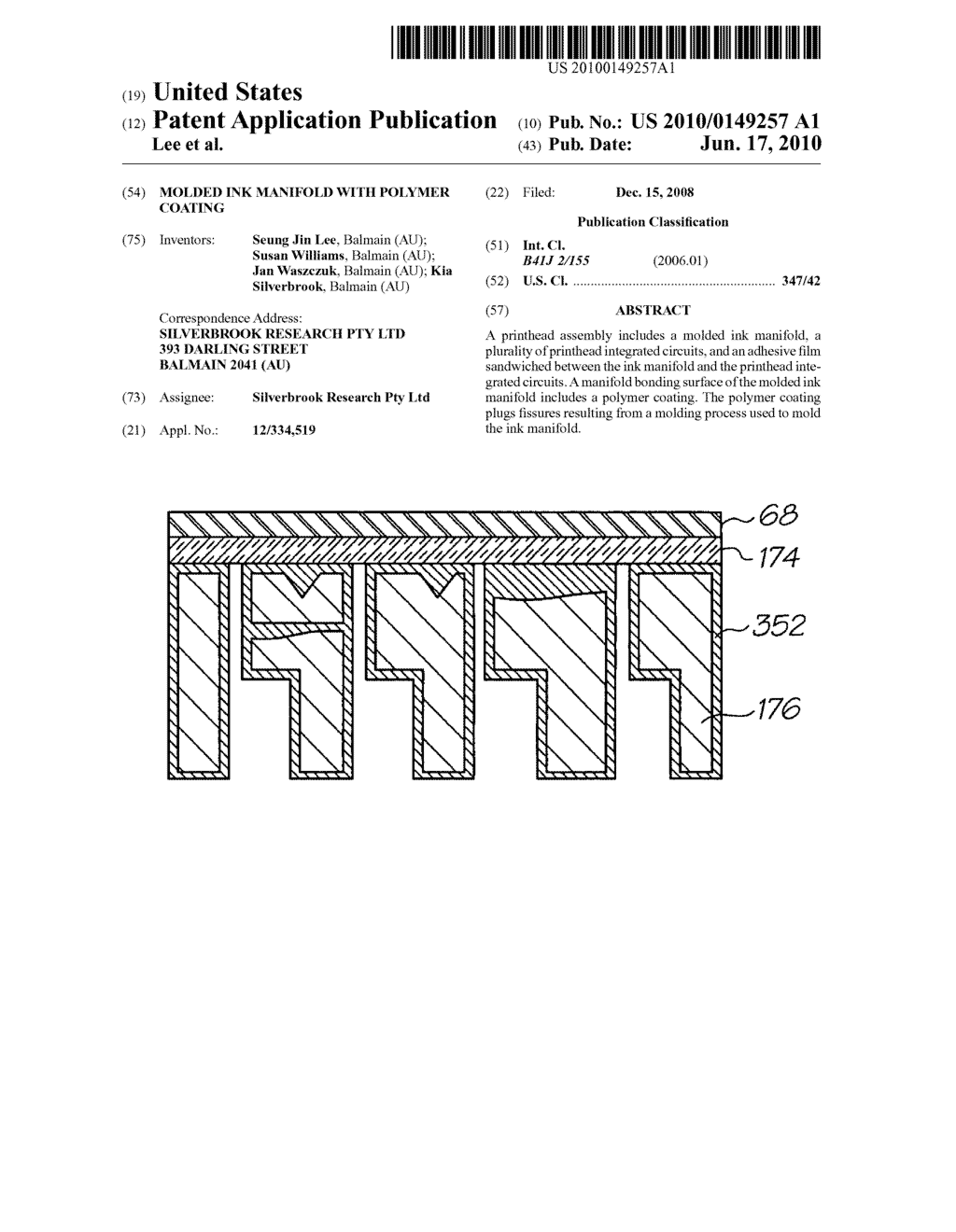 MOLDED INK MANIFOLD WITH POLYMER COATING - diagram, schematic, and image 01