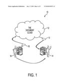 METHOD AND SYSTEM FOR AUTOMATICALLY PROVIDING FOR MULTI-POINT DOCUMENT STORING, ACCESS, AND RETRIEVAL diagram and image