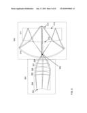 External beam delivery system for laser dark-field illumination in a catadioptric optical system diagram and image