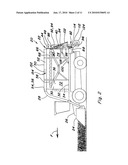 COTTON HARVESTING MACHINE WITH ON-BOARD MODULE BUILDER AND INTEGRATED MODULE TRANSPORTER HAVING ON-THE-GO UNLOADING CAPABILITY AND METHOD OF OPERATION OF THE SAME diagram and image