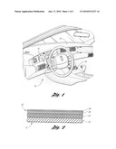 INTERIOR PANEL COMPONENT FOR USE WITH A VEHICLE AND METHOD FOR MAKING diagram and image