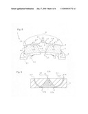 Polishing head for the zonal machining of optical spectacle surfaces diagram and image