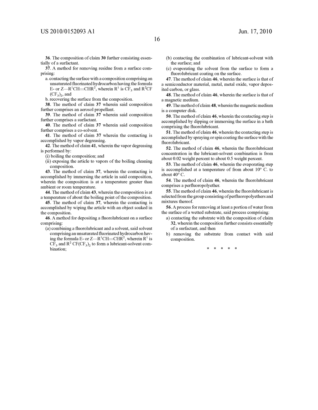 SOLVENT COMPOSITIONS COMPRISING UNSATURATED FLUORINATED HYDROCARBONS - diagram, schematic, and image 17