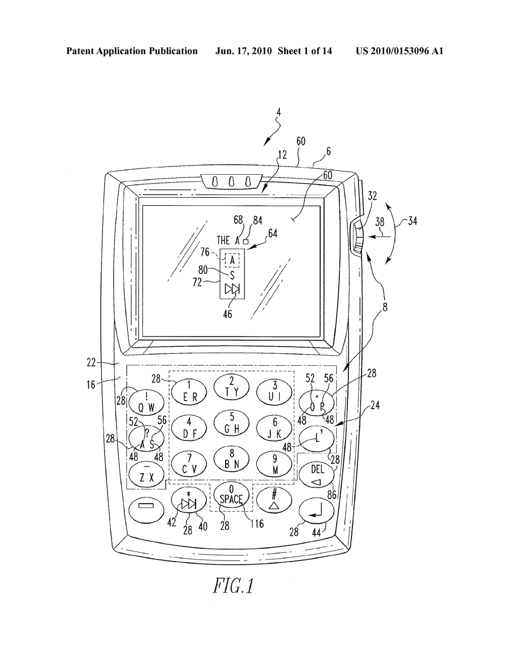 Handheld Electronic Device and Method for Disambiguation of Compound Text Input and That Employs N-Gram Data to Limit Generation of Low-Probability Compound Language Solutions - diagram, schematic, and image 02