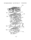 ENGINE BLOCK AND CYLINDER HEAD ASSEMBLY FOR A VARIABLE COMPRESSION RATIO ENGINE diagram and image