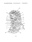 ENGINE BLOCK AND CYLINDER HEAD ASSEMBLY FOR A VARIABLE COMPRESSION RATIO ENGINE diagram and image