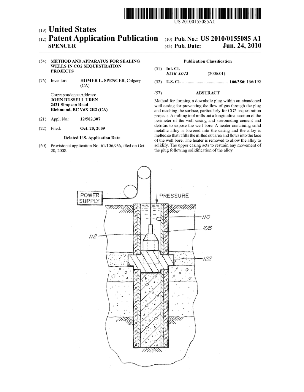METHOD AND APPARATUS FOR SEALING WELLS IN CO2 SEQUESTRATION PROJECTS - diagram, schematic, and image 01