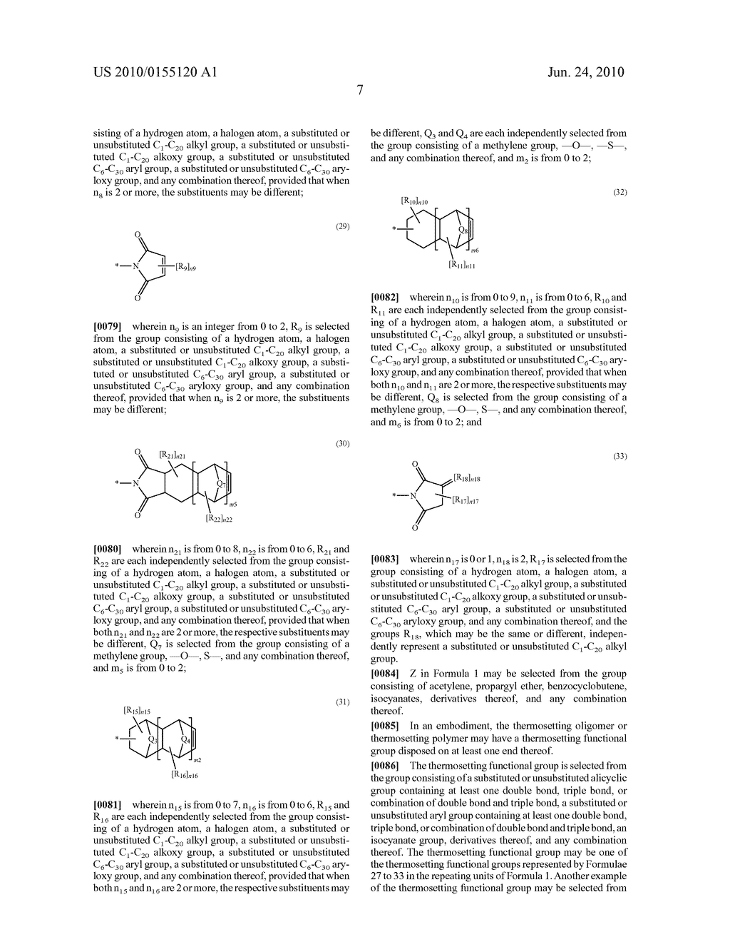THERMOSETTING OLIGOMER OR POLYMER, THERMOSETTING RESIN COMPOSITION INCLUDING THE OLIGOMER OR POLYMER, AND PRINTED CIRCUIT BOARD USING THE COMPOSITION - diagram, schematic, and image 11