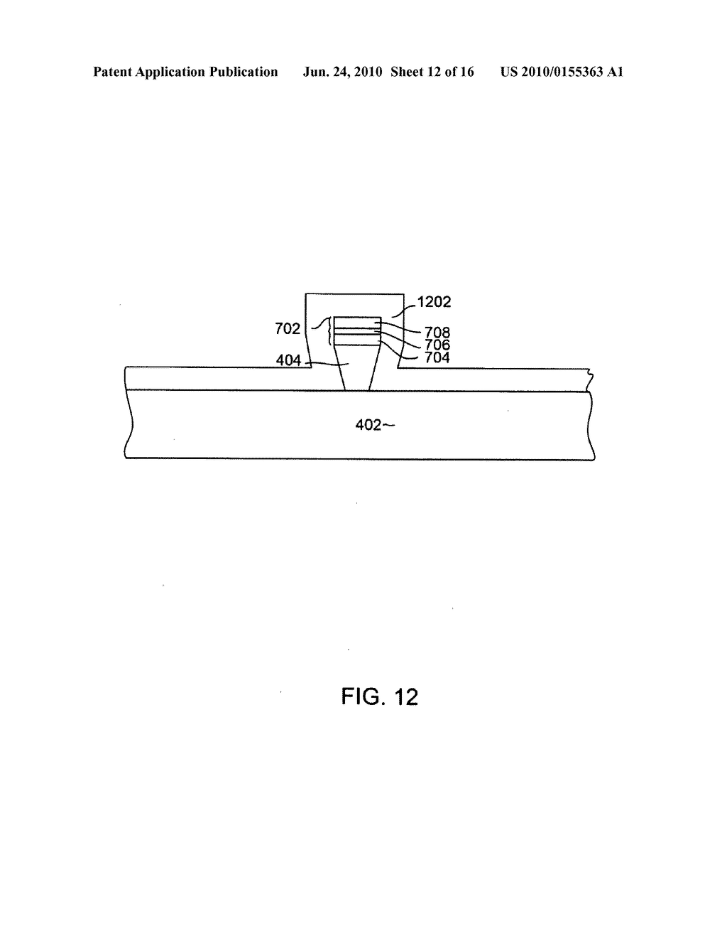 METHOD FOR MANUFACTURING A MAGNETIC WRITE HEAD HAVING A WRITE POLE WITH A TRAILING EDGE TAPER USING A RIEABLE HARD MASK - diagram, schematic, and image 13