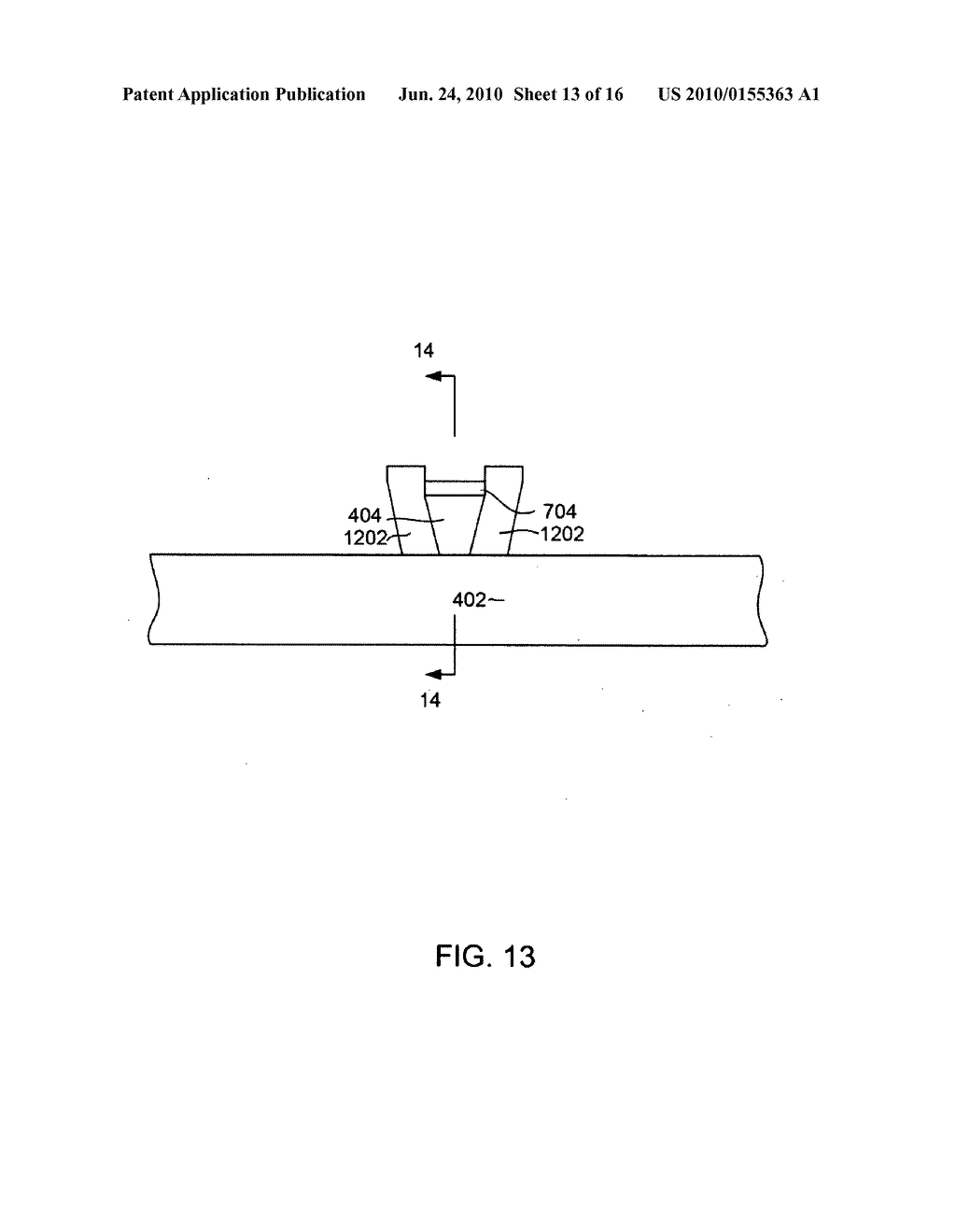 METHOD FOR MANUFACTURING A MAGNETIC WRITE HEAD HAVING A WRITE POLE WITH A TRAILING EDGE TAPER USING A RIEABLE HARD MASK - diagram, schematic, and image 14
