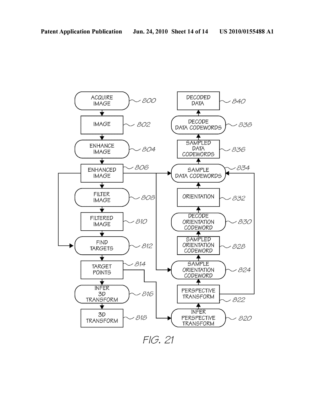 PROCESS FOR TAG IMAGING AND DECODING OF MACHINE READABLE CODED DATA - diagram, schematic, and image 15