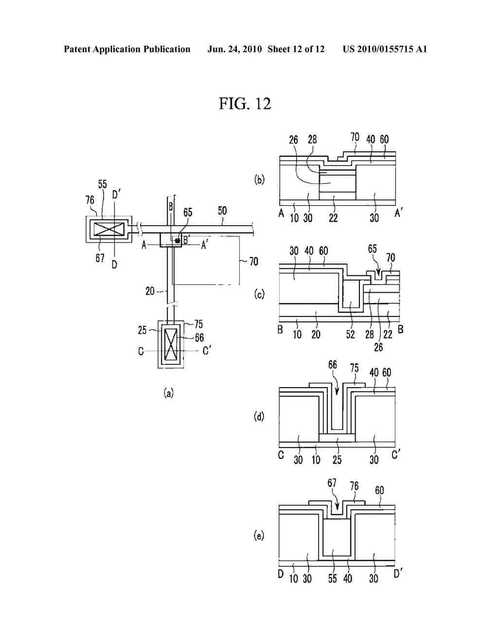 DISPLAY SUBSTRATE, AND METHOD OF MANUFACTURING THE SAME - diagram, schematic, and image 13
