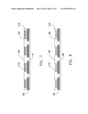 CHIP PACKAGE STRUCTURE AND THE METHOD THEREOF WITH ADHERING THE CHIPS TO A FRAME AND FORMING UBM LAYERS diagram and image