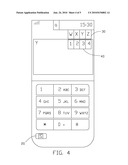 SYSTEM AND METHOD FOR SELECTING A CHARACTER IN A MOBILE DEVICE diagram and image