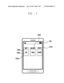 ELECTRONIC DEVICE HAVING TOUCH SCREEN AND METHOD FOR CHANGING DATA DISPLAYED ON THE TOUCH SCREEN diagram and image