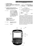 AUTOMATIC SCREEN AND KEYPAD BRIGHTNESS ADJUSTMENT ON A MOBILE HANDHELD ELECTRONIC DEVICE diagram and image