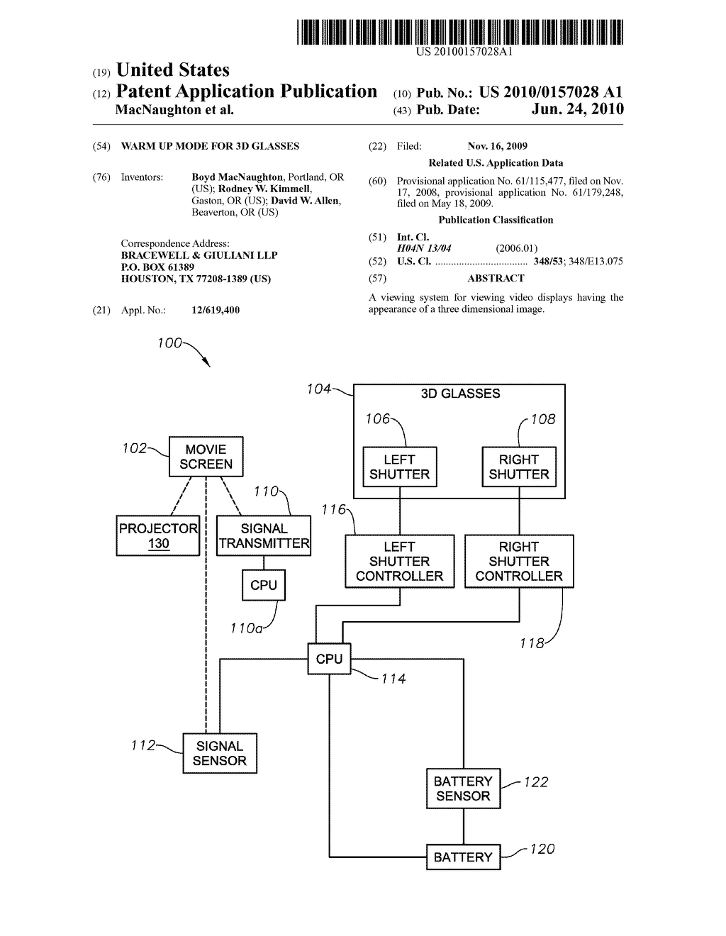 Warm Up Mode For 3D Glasses - diagram, schematic, and image 01