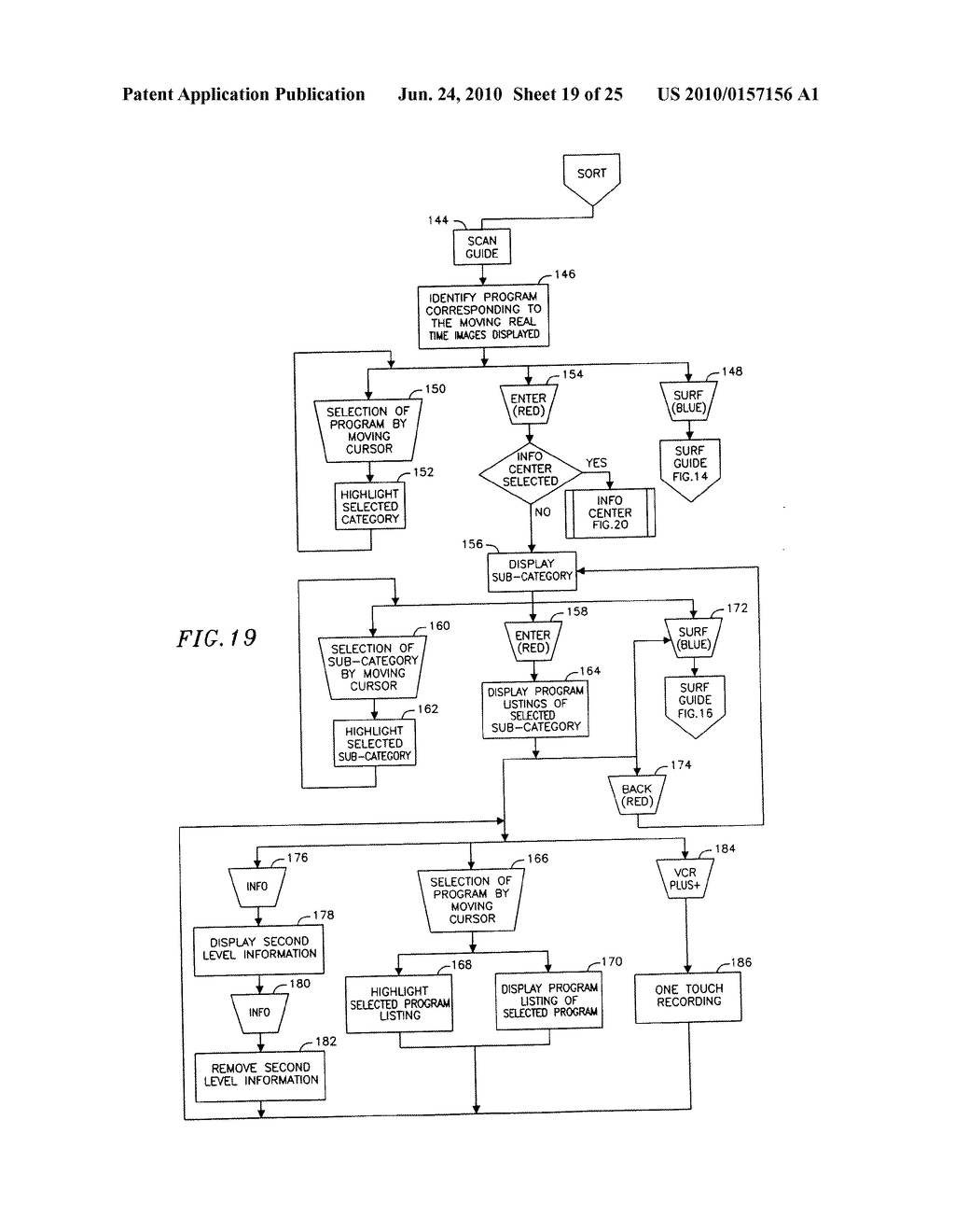 METHOD AND APPARATUS FOR TRANSMITTING, STORING AND PROCESSING ELECTRONIC PROGRAM GUIDE DATA FOR ON-SCREEN DISPLAY - diagram, schematic, and image 20