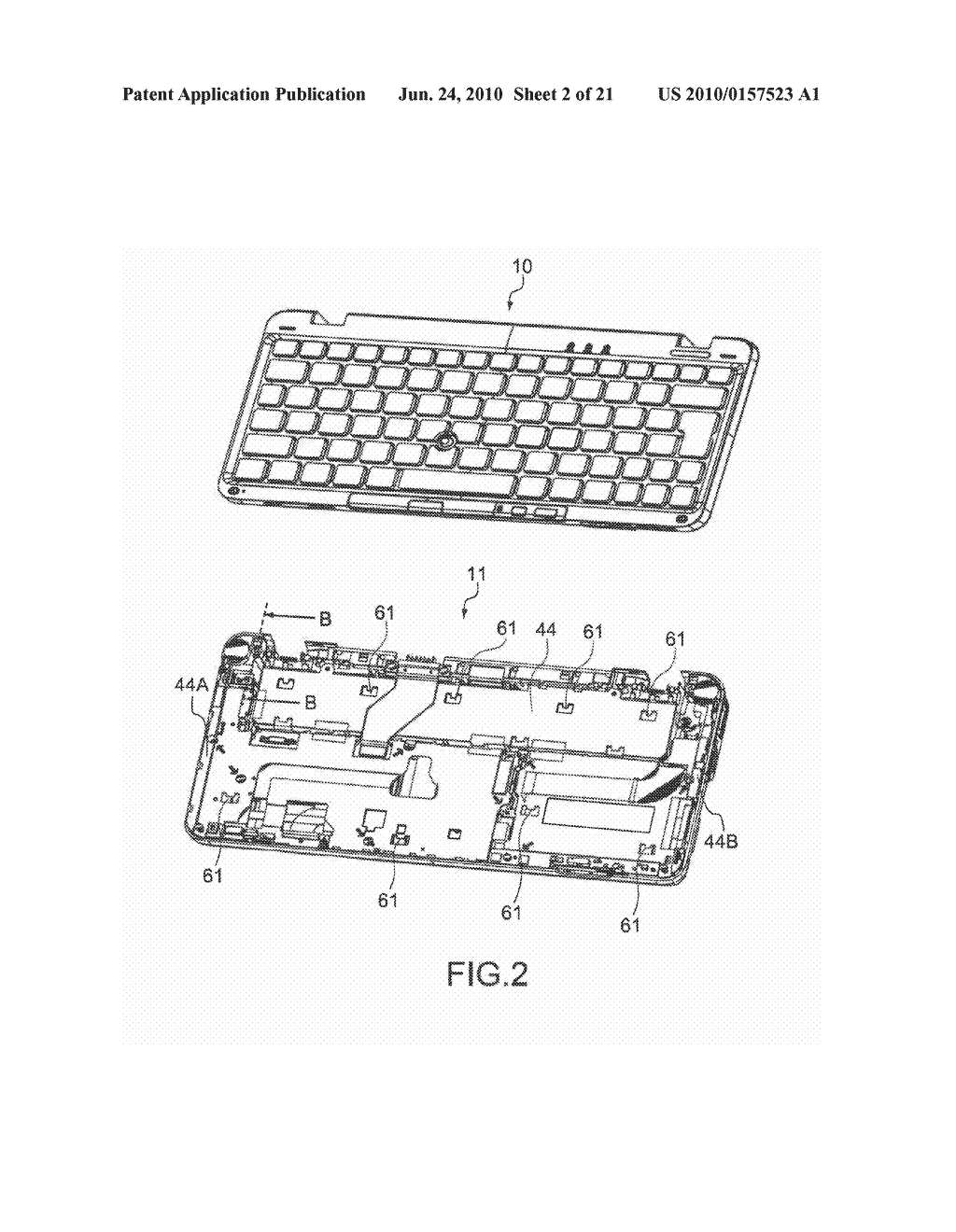 ELECTRONIC APPARATUS AND METHOD FOR PRODUCING AN ELECTRONIC APPARATUS - diagram, schematic, and image 03