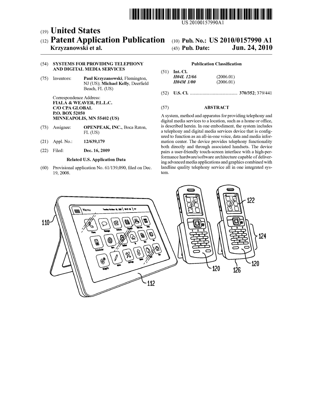 SYSTEMS FOR PROVIDING TELEPHONY AND DIGITAL MEDIA SERVICES - diagram, schematic, and image 01