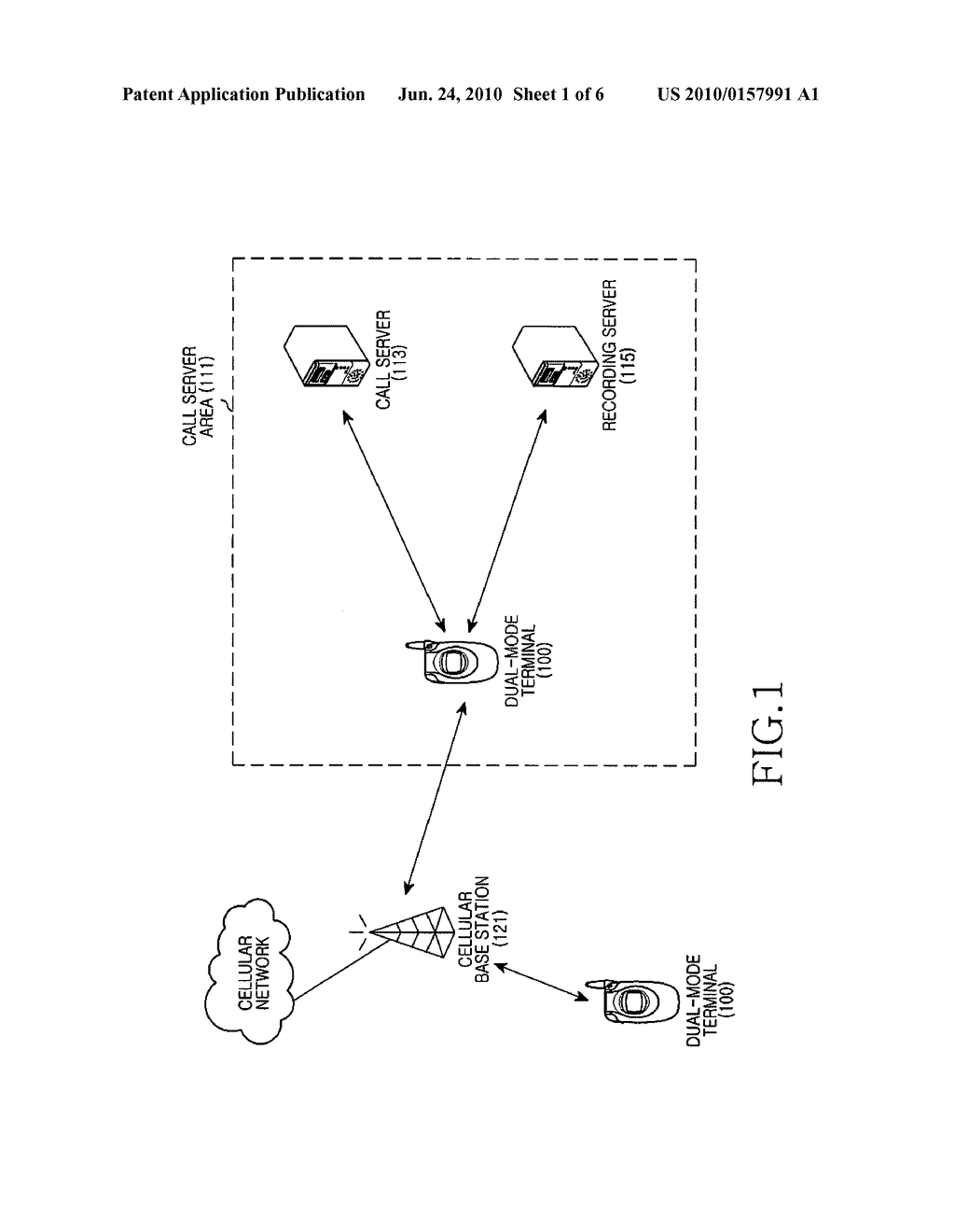 APPARATUS AND METHOD FOR RECORDING CELLULAR CALL IN AN INTERNET TELEPHONE SYSTEM - diagram, schematic, and image 02