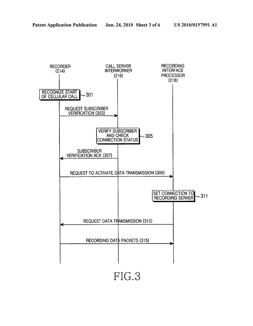 APPARATUS AND METHOD FOR RECORDING CELLULAR CALL IN AN INTERNET TELEPHONE SYSTEM - diagram, schematic, and image 04