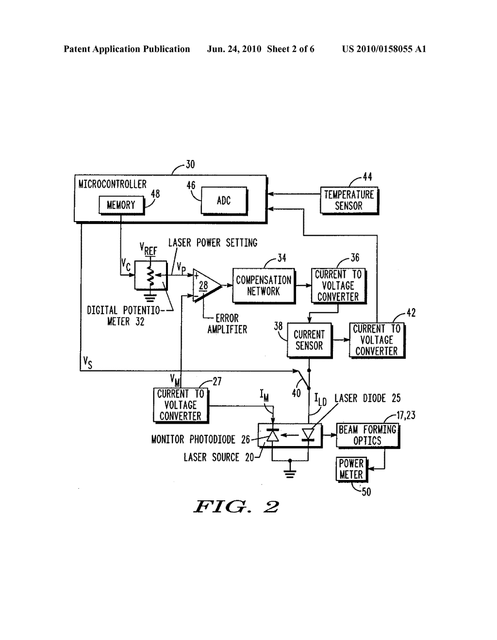 METHOD AND APPARATUS FOR CONTROLLING AND MONITORING LASER POWER IN BARCODE READERS - diagram, schematic, and image 03