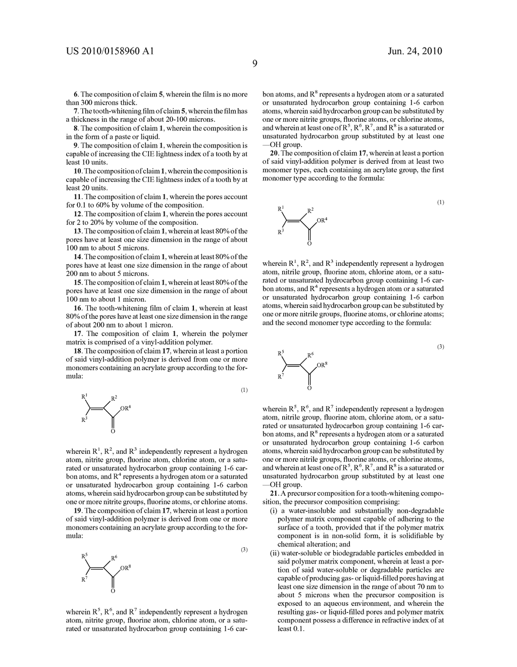 POROUS POLYMER COATING FOR TOOTH WHITENING - diagram, schematic, and image 16