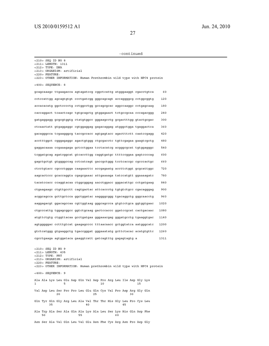 METHOD FOR THE PREPARATION OF RECOMBINANT HUMAN THROMBIN AND FIBRINOGEN - diagram, schematic, and image 48