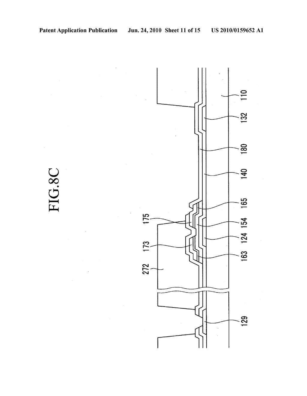 METHOD OF MANUFACTURING A THIN FILM TRANSISTOR ARRAY SUBSTRATE - diagram, schematic, and image 12
