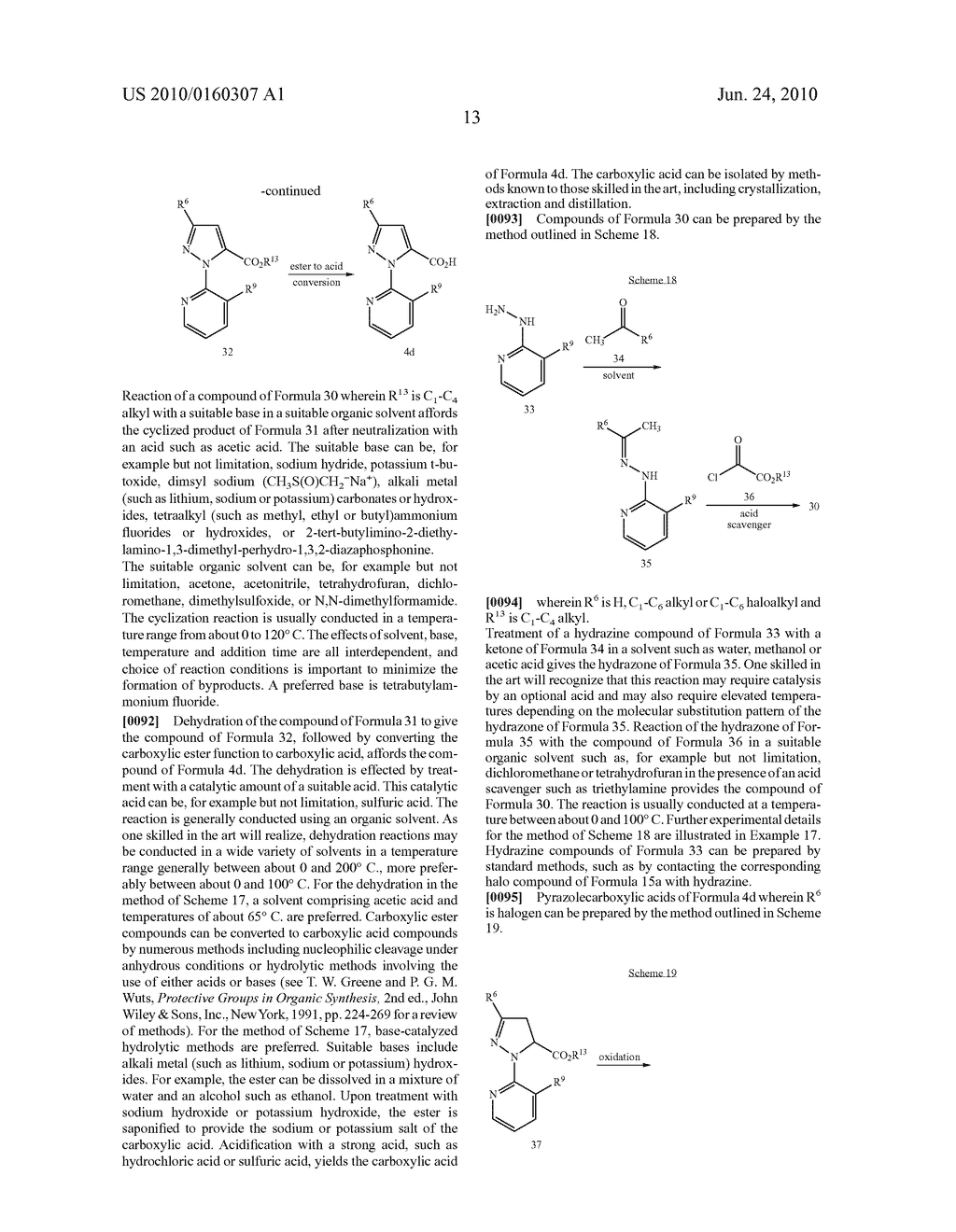 METHOD FOR CONTROLLING PARTICULAR INSECT PESTS BY APPLYING ANTHRANILAMIDE COMPOUNDS - diagram, schematic, and image 14