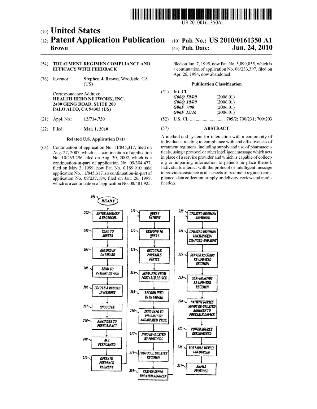 TREATMENT REGIMEN COMPLIANCE AND EFFICACY WITH FEEDBACK - diagram, schematic, and image 01