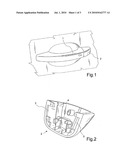 MOTOR VEHICLE DOOR HANDLE WITH REMOVABLE CAP FOR THE LOCK CYLINDER diagram and image