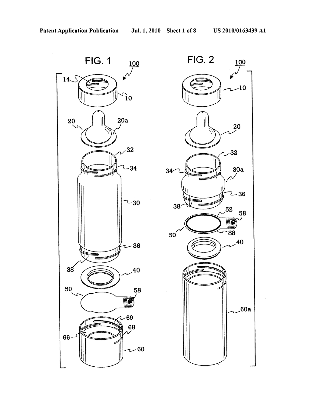 MULTI-CHAMBERED CONTAINER FOR STORING AND MIXING A FIRST AND SECOND SUBSTANCE INTO A COMPOSITION - diagram, schematic, and image 02