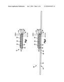 DEVICE FOR CONTAINING AND RELEASING A SAMPLE MATERIAL diagram and image