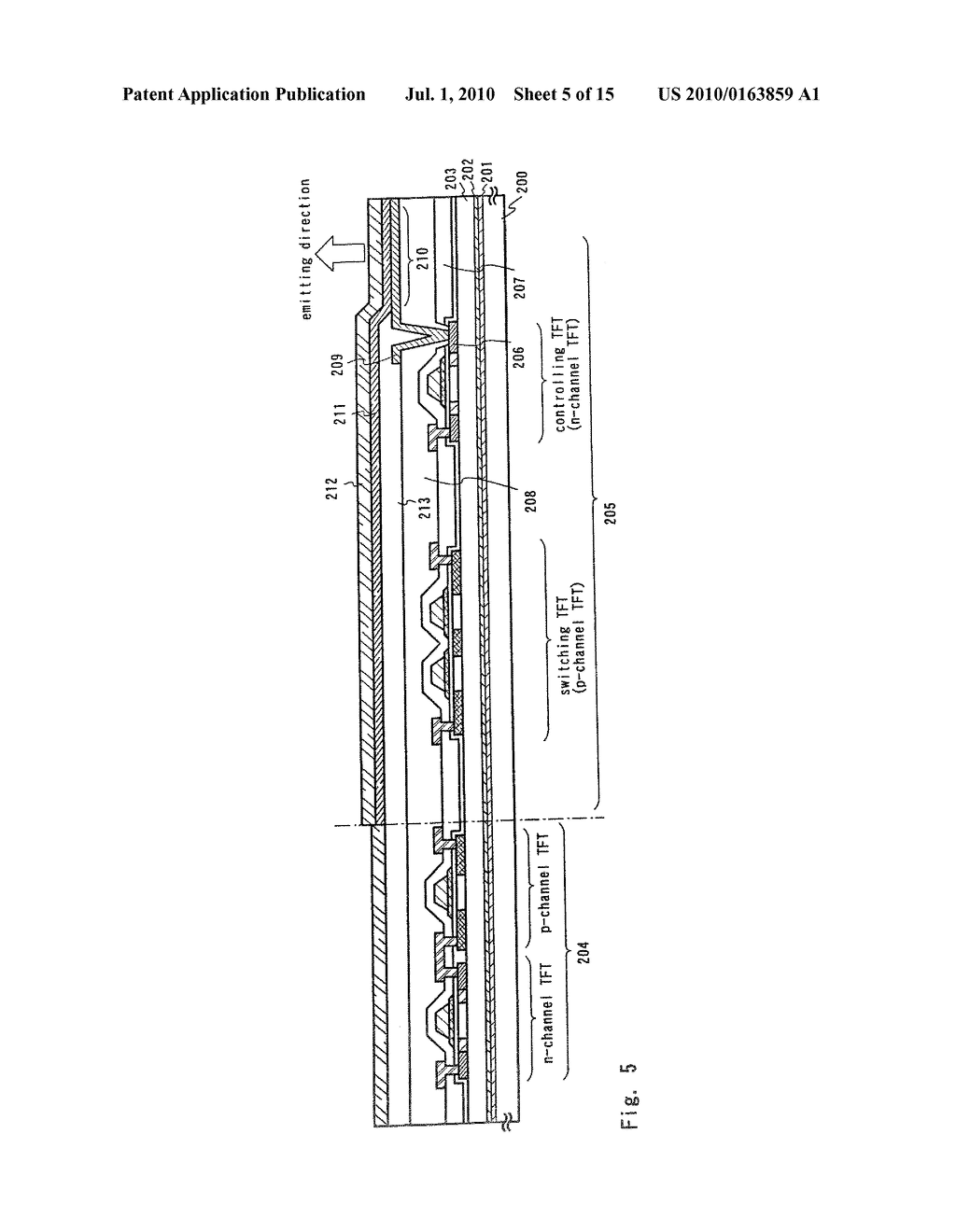 LIGHT EMITTING DEVICE AND ELECTRONIC APPARATUS - diagram, schematic, and image 06