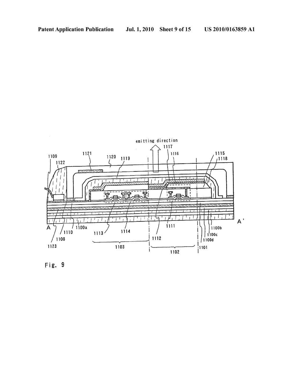 LIGHT EMITTING DEVICE AND ELECTRONIC APPARATUS - diagram, schematic, and image 10