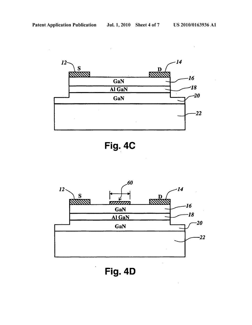 Structure and Method for Fabrication of Field Effect Transistor Gates With or Without Field Plates - diagram, schematic, and image 05