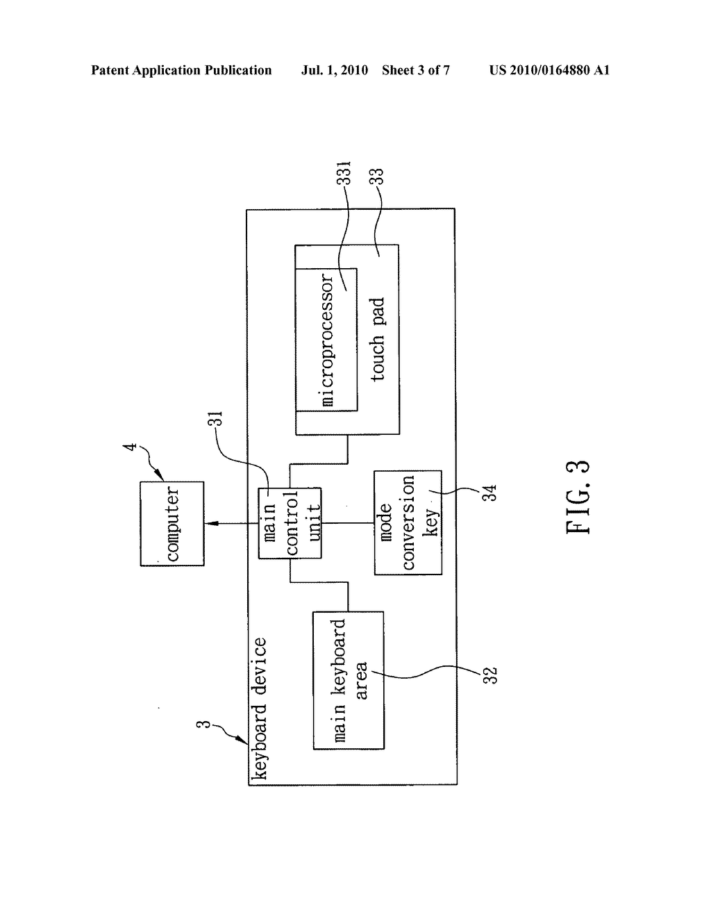 Method of converting touch pad into touch mode or number-key and/or hot-key input mode - diagram, schematic, and image 04