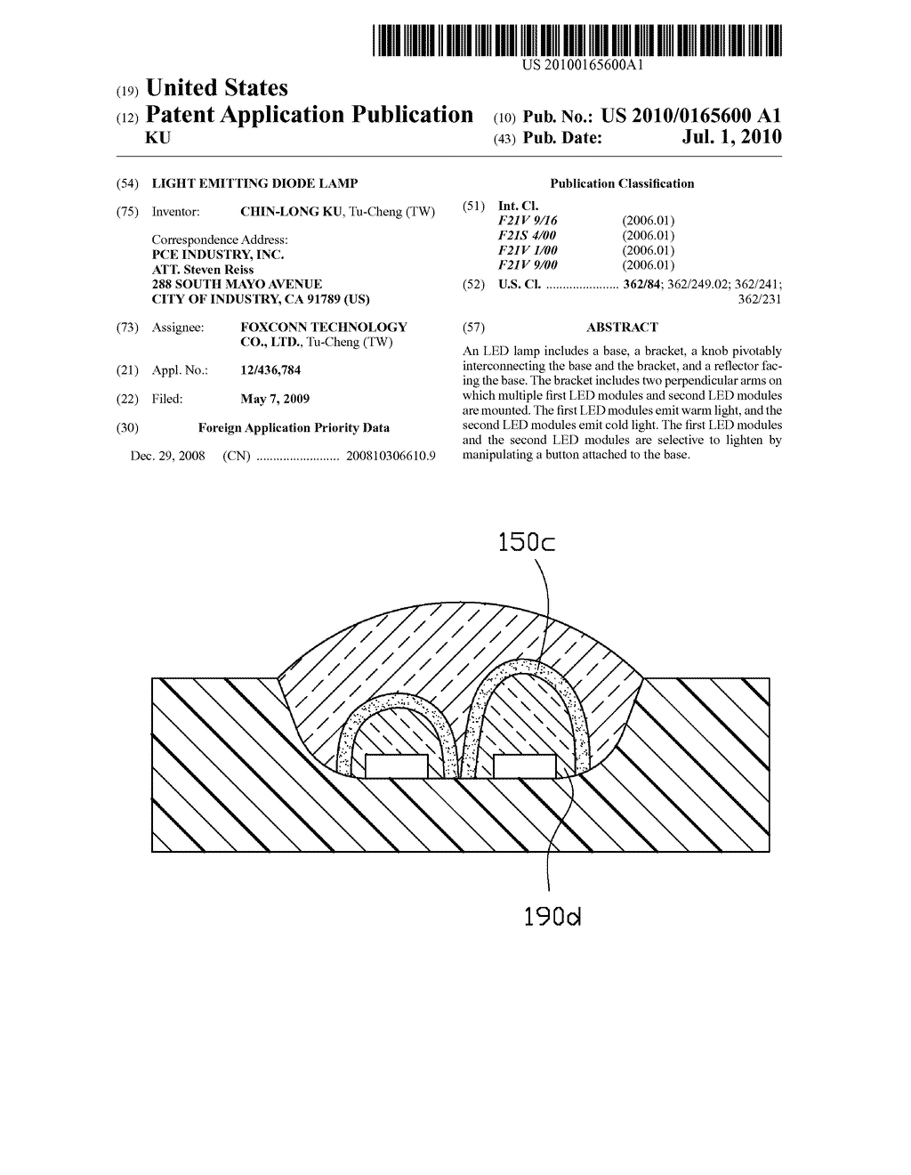 LIGHT EMITTING DIODE LAMP - diagram, schematic, and image 01