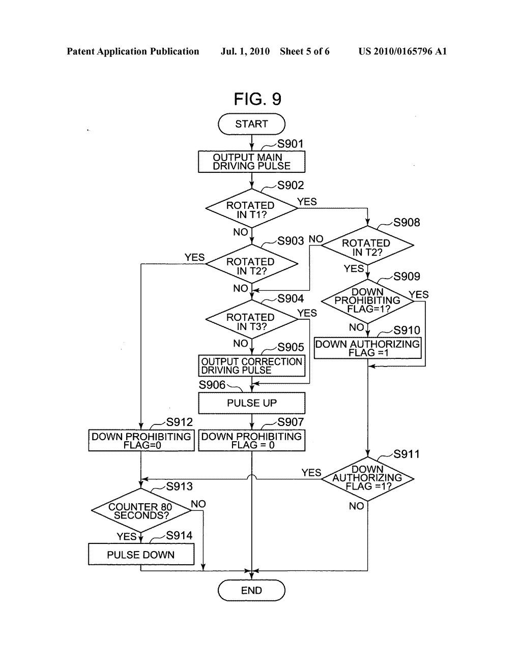 Stepping motor control circuit and analogue electronic watch - diagram, schematic, and image 06