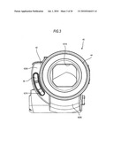 Lens barrier device, lens barrel, and imaging device diagram and image