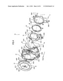 Lens barrier device, lens barrel, and imaging device diagram and image