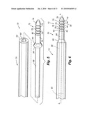 SELF-CENTRALIZING SOIL NAIL AND METHOD OF CREATING SUBSURFACE SUPPORT diagram and image