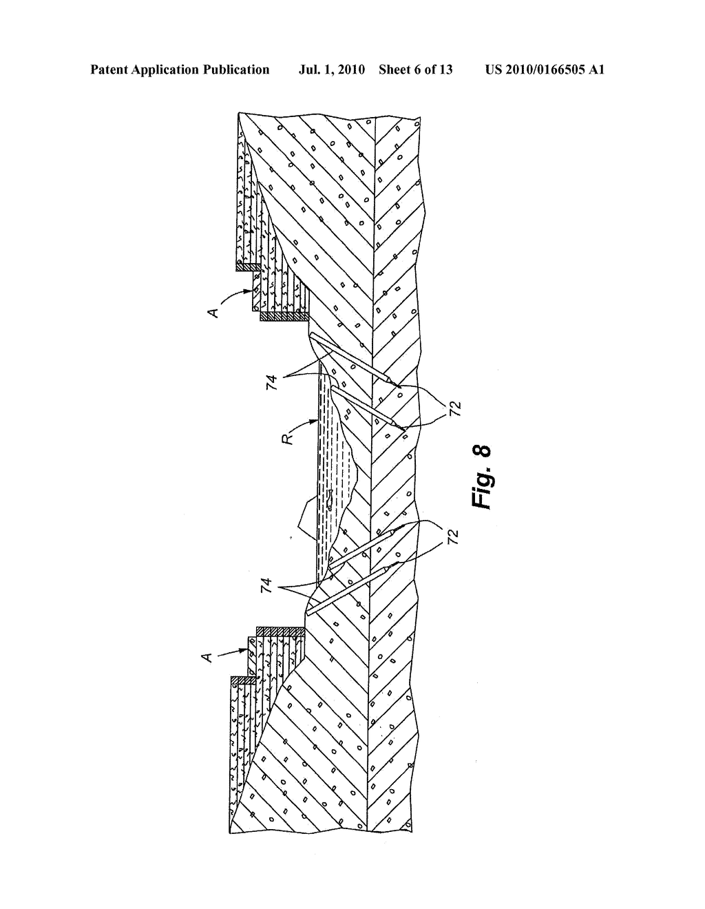 SELF-CENTRALIZING SOIL NAIL AND METHOD OF CREATING SUBSURFACE SUPPORT - diagram, schematic, and image 07