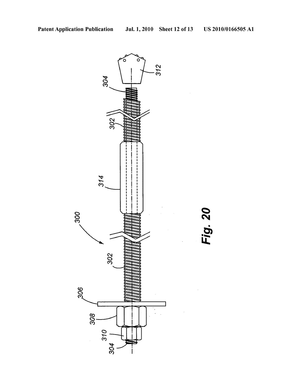 SELF-CENTRALIZING SOIL NAIL AND METHOD OF CREATING SUBSURFACE SUPPORT - diagram, schematic, and image 13