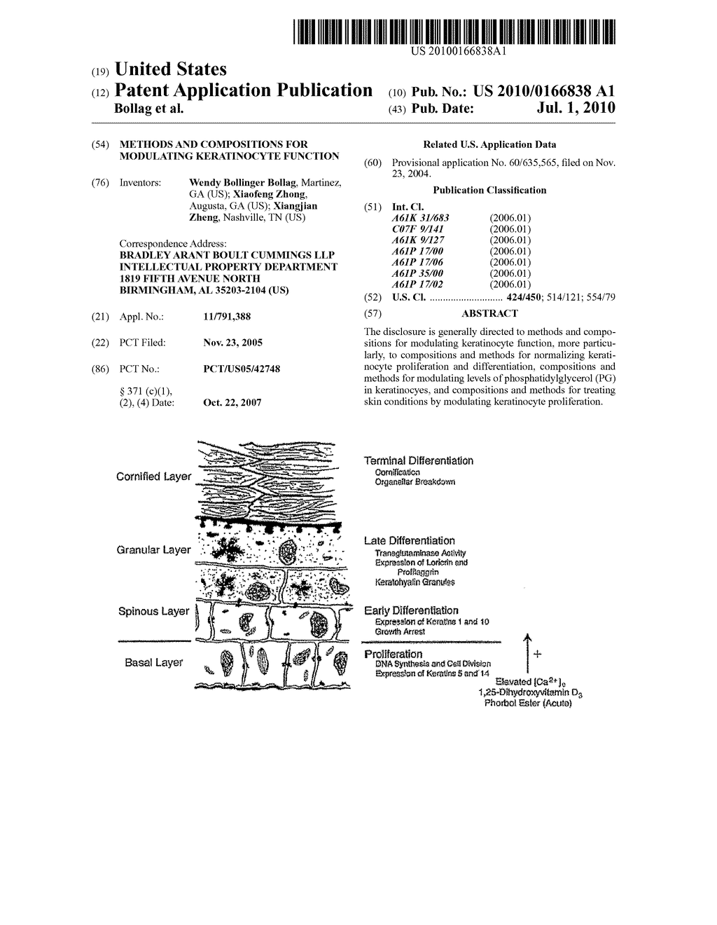 Methods And Compositions For Modulating Keratinocyte Function - diagram, schematic, and image 01